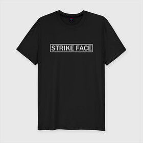 Мужская футболка хлопок Slim с принтом Strike face в Новосибирске, 92% хлопок, 8% лайкра | приталенный силуэт, круглый вырез ворота, длина до линии бедра, короткий рукав | Тематика изображения на принте: bad | crazy | evil | protest | rage | strike face | безумие | протест | сумасшедший | удар