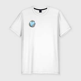 Мужская футболка хлопок Slim с принтом Ламантин в Новосибирске, 92% хлопок, 8% лайкра | приталенный силуэт, круглый вырез ворота, длина до линии бедра, короткий рукав | ламантин | любовь | мило | парная | сердечко | сердце