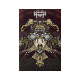 Обложка для паспорта матовая кожа с принтом Архангел Афтон в Новосибирске, натуральная матовая кожа | размер 19,3 х 13,7 см; прозрачные пластиковые крепления | fnaf | william afton | ангел | архангел | афтон | крылья | робот | уильям афтон | фиолетовый человек