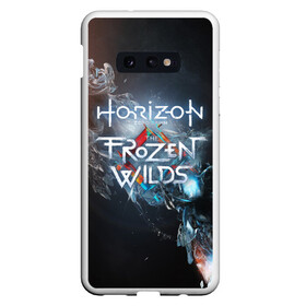 Чехол для Samsung S10E с принтом HZD / HORIZON ZERO DAWN (S) в Новосибирске, Силикон | Область печати: задняя сторона чехла, без боковых панелей | Тематика изображения на принте: aloy | antasy girl | art | artwork | digital art | fantasy | horizon | horizon: zero dawn | landscape | tallneck | warrior fantasy | weapon | zero dawn