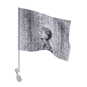 Флаг для автомобиля с принтом Ваня Дмитриенко в Новосибирске, 100% полиэстер | Размер: 30*21 см | Тематика изображения на принте: ваня дмитриенко | венера  юпитер | исполнитель | музыка | трек