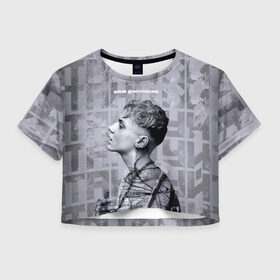 Женская футболка Crop-top 3D с принтом Ваня Дмитриенко в Новосибирске, 100% полиэстер | круглая горловина, длина футболки до линии талии, рукава с отворотами | ваня дмитриенко | венера  юпитер | исполнитель | музыка | трек
