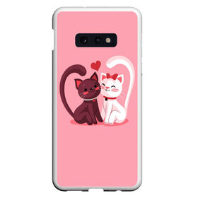 Чехол для Samsung S10E с принтом Happy Valentines Day в Новосибирске, Силикон | Область печати: задняя сторона чехла, без боковых панелей | angel | cat | cats | cupid | day | happy | heart | love | rose | valentine | valentines | ангел | валентин | валентина | валентинка | день | кошки | купидон | любовь | святого | святой | сердце