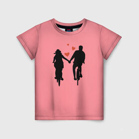 Детская футболка 3D с принтом True Love в Новосибирске, 100% гипоаллергенный полиэфир | прямой крой, круглый вырез горловины, длина до линии бедер, чуть спущенное плечо, ткань немного тянется | angel | cupid | day | happy | heart | love | rose | valentine | valentines | ангел | валентин | валентина | валентинка | день | купидон | любовь | святого | святой | сердце
