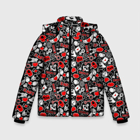 Зимняя куртка для мальчиков 3D с принтом Love в Новосибирске, ткань верха — 100% полиэстер; подклад — 100% полиэстер, утеплитель — 100% полиэстер | длина ниже бедра, удлиненная спинка, воротник стойка и отстегивающийся капюшон. Есть боковые карманы с листочкой на кнопках, утяжки по низу изделия и внутренний карман на молнии. 

Предусмотрены светоотражающий принт на спинке, радужный светоотражающий элемент на пуллере молнии и на резинке для утяжки | love | амур | афродита | валентинка | влюбленность | вторая половинка | гламур | купидон | любовь | отношения | подарок любви | поцелуй | праздник любви | романтика | свадьба | свидание | семья