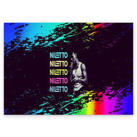 Поздравительная открытка с принтом niletto в Новосибирске, 100% бумага | плотность бумаги 280 г/м2, матовая, на обратной стороне линовка и место для марки
 | nilett | niletto | niletto любимка | niletto песни | niletto танцы | голос | данил хаски | клип | любимка | музыка | нилетто | нилетто любимка | пародия | песни | песня | песня любимка | рэп | танец | танцы | телевиде | шоу