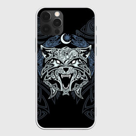 Чехол для iPhone 12 Pro Max с принтом Фенрир в Новосибирске, Силикон |  | braid | celtic | fernier | ornament | pattern | sacred signs | scandinavian | wolf | волк | кельтский | орнамент | плетенка | сакральные знаки | скандинавский | узор | фернир