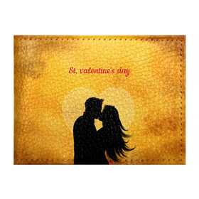 Обложка для студенческого билета с принтом St. valentines day в Новосибирске, натуральная кожа | Размер: 11*8 см; Печать на всей внешней стороне | 14 февраля | love | the 14th of february | valentine | день влюбленных | любовь | пара | святой валентин