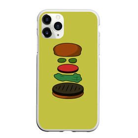 Чехол для iPhone 11 Pro матовый с принтом Бургер в разборе в Новосибирске, Силикон |  | Тематика изображения на принте: fastfood | food | pattern | бургер | бургер кинг | гамбургер | еда | макдональдс | паттерн | фастфуд