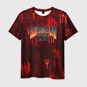Мужская футболка 3D с принтом DOOM 3 (S) в Новосибирске, 100% полиэфир | прямой крой, круглый вырез горловины, длина до линии бедер | doom | doom eternal | game | tegunvteg | демоны | дум | думгай | игры | марс | планета