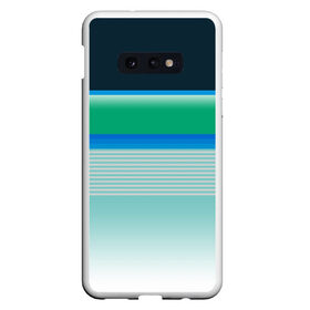 Чехол для Samsung S10E с принтом Sea color в Новосибирске, Силикон | Область печати: задняя сторона чехла, без боковых панелей | green | line | lines | sea | sea color | wave | зеленый | море | морской цвет