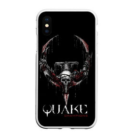 Чехол для iPhone XS Max матовый с принтом Quake Champions в Новосибирске, Силикон | Область печати: задняя сторона чехла, без боковых панелей | arturcherkasov1995 | games | quake | vsemayki