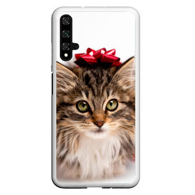 Чехол для Honor 20 с принтом я лучший подарочек в Новосибирске, Силикон | Область печати: задняя сторона чехла, без боковых панелей | Тематика изображения на принте: бантик | взгляд | глаза | животные | звери | зверь | киса | кисонька | кот | котейка | котик | коты | котэ | кошки | лапы | нос | подарок | подарочек | сюрприз | усы | уши | шерсть