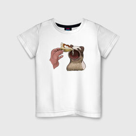 Детская футболка хлопок с принтом Pop Cat в Новосибирске, 100% хлопок | круглый вырез горловины, полуприлегающий силуэт, длина до линии бедер | art | cat | dj | eat | feed | goer | musician | party | pop | singer | арт | буп | диджей | кот | кошка | музыкант | певец | поп | тусовщик