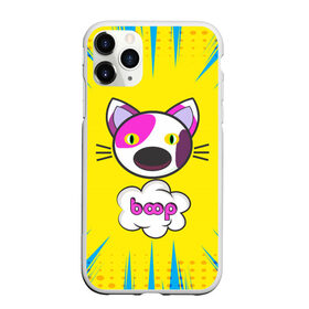 Чехол для iPhone 11 Pro матовый с принтом PoP CaT BooP в Новосибирске, Силикон |  | boom | meme | pop art | popping | бум | буп кот | котик | мем | поп арт | ретро | стиль