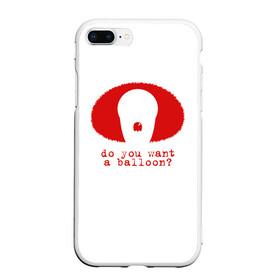Чехол для iPhone 7Plus/8 Plus матовый с принтом ОНО в Новосибирске, Силикон | Область печати: задняя сторона чехла, без боковых панелей | Тематика изображения на принте: it | кино | клоун | оно | пеннивайз | стивен кинг | фильм | шарик