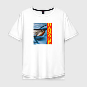 Мужская футболка хлопок Oversize с принтом Разбитая машина Toyota Altezza в Новосибирске, 100% хлопок | свободный крой, круглый ворот, “спинка” длиннее передней части | lexus is | toyota altezza | голубая машина | повреждение | разбитая машина