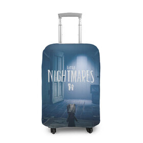 Чехол для чемодана 3D с принтом Little Nightmares II в Новосибирске, 86% полиэфир, 14% спандекс | двустороннее нанесение принта, прорези для ручек и колес | games | little nightmares | playstation | игра | мрачный | персонаж игры | человечек