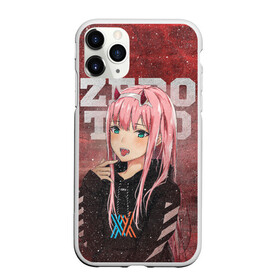 Чехол для iPhone 11 Pro матовый с принтом Zero Two в Новосибирске, Силикон |  | darling | darling in the franxx | zero two | вайфу | зеро ту | код 002 | любимый во франксе | франкс