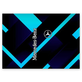 Поздравительная открытка с принтом Mercedes Benz в Новосибирске, 100% бумага | плотность бумаги 280 г/м2, матовая, на обратной стороне линовка и место для марки
 | auto | boy | car | machine | man | mercedes benz | автобренды | автомобили | водитель | германия | логотипы автомобилей | мальчикам | машины | мерседес | мерседес бенц | мужские | немецкие авто | тачки