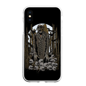 Чехол для iPhone XS Max матовый с принтом Вампир в Новосибирске, Силикон | Область печати: задняя сторона чехла, без боковых панелей | dracula | horror | nosferatu | vampire | вампир | влад цепеш | граф дракула | носферату | ужасы