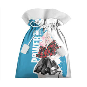 Подарочный 3D мешок с принтом Girl Power в Новосибирске, 100% полиэстер | Размер: 29*39 см | Тематика изображения на принте: 8 марта | girl power | бабушка | весна | гортензия | девочка | девушке | женская сила | женский | мама | подарок | тренд | феминизм | цветы