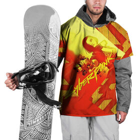 Накидка на куртку 3D с принтом CYBERPUNK 2077 в Новосибирске, 100% полиэстер |  | cd project red | cyberpunk 2077 | keanu reeves | samurai | киану ривз | киберпанк 2077 | самураи