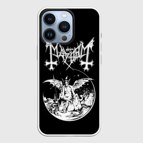 Чехол для iPhone 13 Pro с принтом Mayhem в Новосибирске,  |  | black | mayhem | metal | music | rock | блэк | гитара | группа | метал | музыка | рок | электрогитара