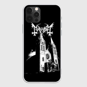 Чехол для iPhone 12 Pro Max с принтом Mayhem в Новосибирске, Силикон |  | black | mayhem | metal | music | rock | skull | блэк | гитара | группа | метал | музыка | рок | череп | электрогитара