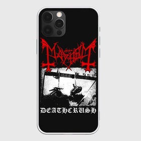 Чехол для iPhone 12 Pro Max с принтом Mayhem в Новосибирске, Силикон |  | black | mayhem | metal | music | rock | skull | блэк | гитара | группа | метал | музыка | рок | череп | электрогитара