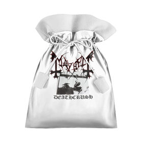 Подарочный 3D мешок с принтом Mayhem в Новосибирске, 100% полиэстер | Размер: 29*39 см | Тематика изображения на принте: black | mayhem | metal | music | rock | skull | блэк | гитара | группа | метал | музыка | рок | череп | электрогитара