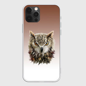 Чехол для iPhone 12 Pro Max с принтом акварельная сова в Новосибирске, Силикон |  | в душу смотрит | взгляд | голова | градиент | мудрость | птица | птичка | сова | совенок | совушка | сыч | филин | хитрость