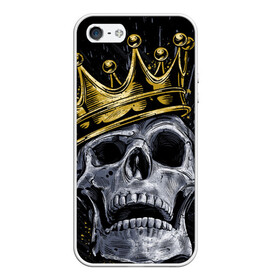 Чехол для iPhone 5/5S матовый с принтом Король скелетов в Новосибирске, Силикон | Область печати: задняя сторона чехла, без боковых панелей | классный | кофта | майка итд | модный | новый | футболка | яркий