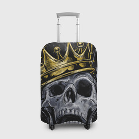 Чехол для чемодана 3D с принтом Король скелетов в Новосибирске, 86% полиэфир, 14% спандекс | двустороннее нанесение принта, прорези для ручек и колес | классный | кофта | майка итд | модный | новый | футболка | яркий