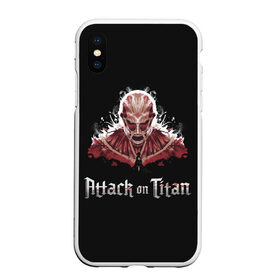 Чехол для iPhone XS Max матовый с принтом Attack on Titan в Новосибирске, Силикон | Область печати: задняя сторона чехла, без боковых панелей | aot | attack | on | titan | аккерман | арлерт | армин | атака | атакующий | бронированный | женская | звероподобный | зубастый | йегер | капрал | колоссальный | координата | леви | леонхарт | микаса