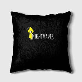 Подушка 3D с принтом Little Nightmares в Новосибирске, наволочка – 100% полиэстер, наполнитель – холлофайбер (легкий наполнитель, не вызывает аллергию). | состоит из подушки и наволочки. Наволочка на молнии, легко снимается для стирки | bandai namco entertainment | little | little nightmares | nightmares | tarsier studios | маленькие | платформер