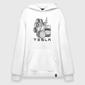 Худи SuperOversize хлопок с принтом TESLA ZEUS / ТЕСЛА ЗЕВС (Z) в Новосибирске, 70% хлопок, 30% полиэстер, мягкий начес внутри | карман-кенгуру, эластичная резинка на манжетах и по нижней кромке, двухслойный капюшон
 | cybertruck | elon mask | model s | model x | model y | moscow tesla club | semi | tesla | tesla motors | tesla roadster | zeus | автомобилестроение | зевс | илон | илон маск | литий ионные аккумуляторы | маск | никола тесла | солнечная энергетик