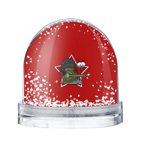 Снежный шар с принтом Улитка танкист в Новосибирске, Пластик | Изображение внутри шара печатается на глянцевой фотобумаге с двух сторон | графика | звезда | персонаж | природа | рисунок | шлемофон