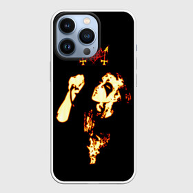 Чехол для iPhone 13 Pro с принтом Mayhem в Новосибирске,  |  | daemon | mayhem | metall | metallica | rock | блек метал | блэк метал | логотипы рок групп | майхем | мейхем | металл | металлика | музыка | норвежский | рок группы | рокерские | тяжелая музыка | тяжелый металл