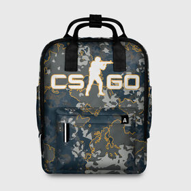 Женский рюкзак 3D с принтом CS:GO - Camo в Новосибирске, 100% полиэстер | лямки с регулируемой длиной, сверху ручки, чтобы рюкзак нести как сумку. Основное отделение закрывается на молнию, как и внешний карман. Внутри два дополнительных кармана, один из которых закрывается на молнию. По бокам два дополнительных кармашка, куда поместится маленькая бутылочка
 | beast | camo | camouflage | counter | counter strike | cs | easy | ez | gg | ggwp | global | go | hyper | kill | offensive | one | shot | strike | зверь | камуфляж | скоростной