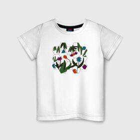 Детская футболка хлопок с принтом Цветочный мир в Новосибирске, 100% хлопок | круглый вырез горловины, полуприлегающий силуэт, длина до линии бедер | flowers | природа | растения | цветы