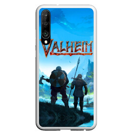 Чехол для Honor P30 с принтом Valheim в Новосибирске, Силикон | Область печати: задняя сторона чехла, без боковых панелей | asgard | axe | games | gods | loki | odin | spear | steam | thor | valheim | vikings | war | асгард | боги | вальхейм | викинги | война | игры | копье | локи | один | стим | топор | тор