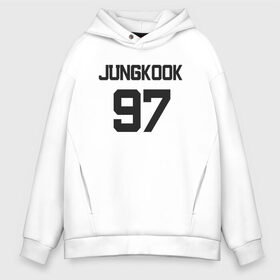 Мужское худи Oversize хлопок с принтом BTS - Jungkook 97 в Новосибирске, френч-терри — 70% хлопок, 30% полиэстер. Мягкий теплый начес внутри —100% хлопок | боковые карманы, эластичные манжеты и нижняя кромка, капюшон на магнитной кнопке | Тематика изображения на принте: boysband | bts | jungkook | jungkook 97 | k pop | korea | korean | music | бтс | джонгук | к поп | кей поп | корейская | корейский | корея | кпоп | музыка | чонгук