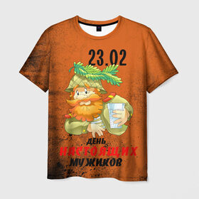 Мужская футболка 3D с принтом 23 02 в Новосибирске, 100% полиэфир | прямой крой, круглый вырез горловины, длина до линии бедер | 23 февраля | арт | военный | графика | день защитника отечества | защитник | февраль