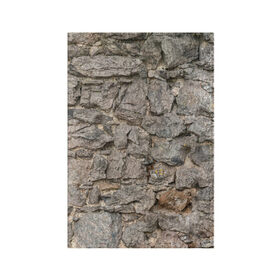 Обложка для паспорта матовая кожа с принтом Сломанная стена в Новосибирске, натуральная матовая кожа | размер 19,3 х 13,7 см; прозрачные пластиковые крепления | абстракция | камни | стена | текстура | фон