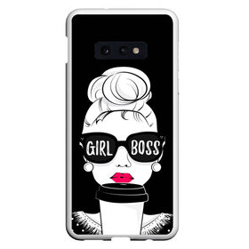 Чехол для Samsung S10E с принтом Girl Boss в Новосибирске, Силикон | Область печати: задняя сторона чехла, без боковых панелей | 8 марта | лучшая в мире | мама | подарок | подарок женщине | подарок любимым | подарок на 8 марта | самая лучшая  в мире | семья