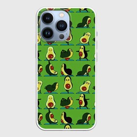 Чехол для iPhone 13 Pro с принтом Авокадо | Зарядка в Новосибирске,  |  | avocado | food | fruit | pattern | vegan | vegetarian | авокадо | веган | вегетарианство | еда | зарядка | зелёная | паттерн | правильное питание | спорт | физра | фрукт | фрукты