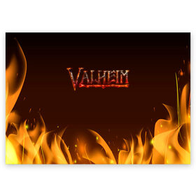Поздравительная открытка с принтом Valheim: Вальхейм выживание. в Новосибирске, 100% бумага | плотность бумаги 280 г/м2, матовая, на обратной стороне линовка и место для марки
 | fejd | valheim | вальхейм | викинг | викинги | выживание | выживач | игра