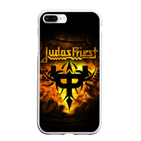 Чехол для iPhone 7Plus/8 Plus матовый с принтом JUDAS PRIEST в Новосибирске, Силикон | Область печати: задняя сторона чехла, без боковых панелей | heavy metal | judas priest | metal | metal gods | группы | джудас прист | метал | роб хэлфорд | хард рок | хеви метал