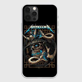 Чехол для iPhone 12 Pro Max с принтом METALLICA в Новосибирске, Силикон |  | band | hardcore | metall | music | punk | rock | samurai | skull | usa | батька | джеймс | кирк | ларс | металлика | метла | музыка | рок | самурай | сша | трухильо | ульрих | хэви метал | хэммет | хэтфилд | череп